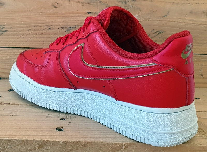 Nike Air Force 1 Low Leather Trainers UK5.5/US8/EU39 AO2132-602 University Red