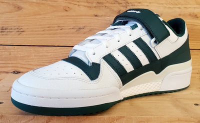 Adidas Forum Leather Trainers UK10/US10.5/EU44.5 GY5835 White/Collegiate Green