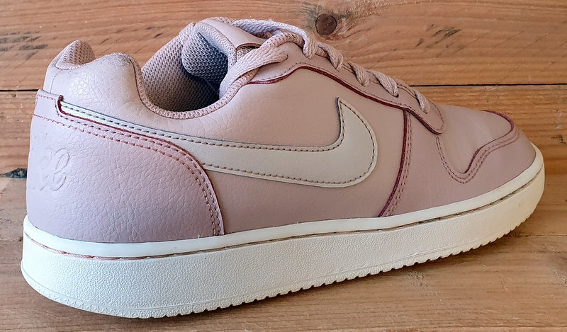 Nike Ebernon Low Leather Trainers UK6.5/US9/E40.5 AQ1779-200 Particle Beige Pink