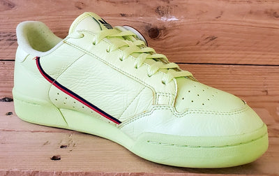 Adidas Continental 80 Leather Trainers UK9.5/US10/EU44 B41675 Semi Frozen Yellow