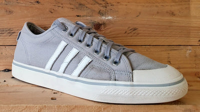 Adidas Originals Nizza Low Canvas Trainers UK11/US11.5/EU46 BZ0498 Grey/White
