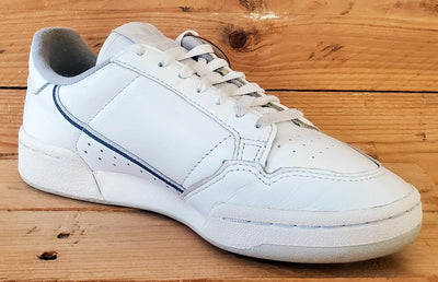 Adidas Continental 80 Low Leather Trainers UK6.5/US7/EU40 EE5342 White/Grey