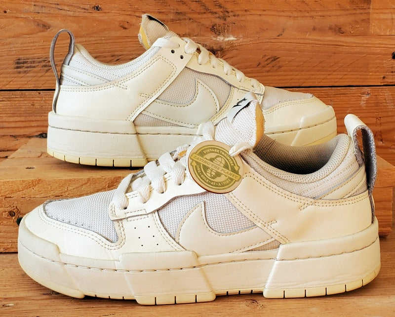 Nike Dunk Disrupt Low Leather Trainers UK6/US8.5/EU40 CK6654-105 Coconut Milk