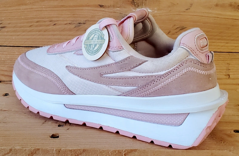 Fila Ray Low Textile/Suede Trainers UK5.5/US6.5/EU39 3RM01683-661 Pink/White