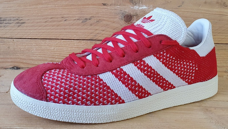 Adidas Originals Gazelle Low Primeknit Trainers UK8.5/US9/E42.5 BB5247 Scarlet