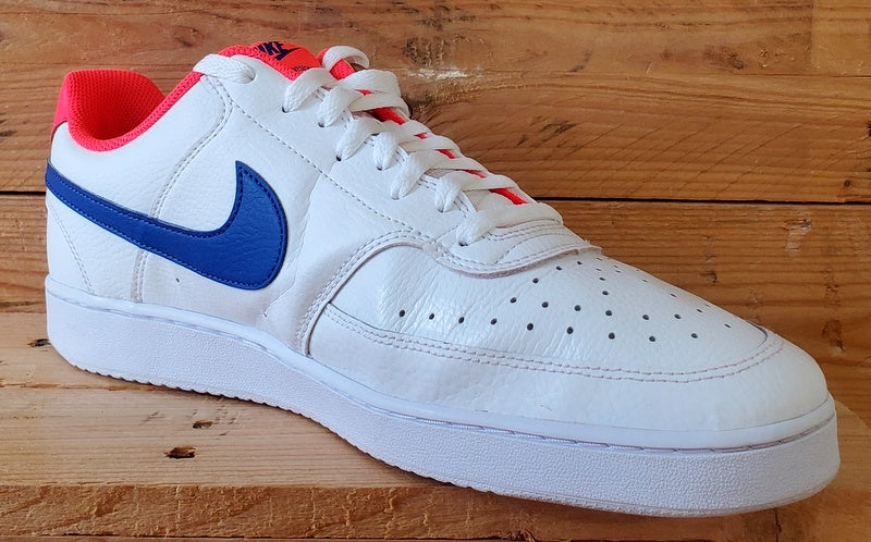 Nike Court Vision Low Leather Trainers UK12/US13/EU47.5 CD5463-104 White/Blue