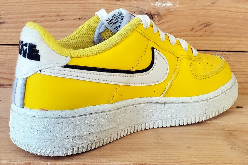 Nike Air Force 1 Low Leather Trainers UK4/US4.5Y/EU36.5 DQ0359-700 Tour Yellow