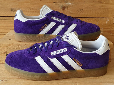 Adidas Gazelle Super Low Suede Trainers UK8/US8.5/EU42 BY9780 Energy Ink Purple