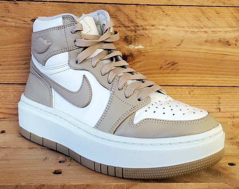 Nike Air Jordan 1 Elevate Mid Leather Trainers UK5/US7.5/EU38.5 Vachetta Tan