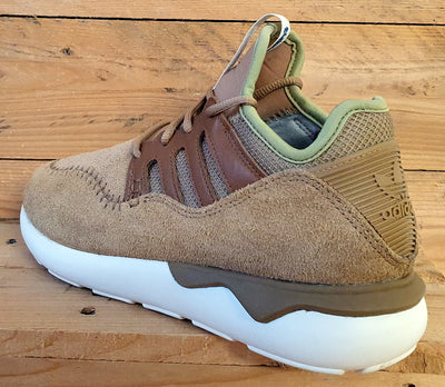 Adidas Tubular Moc Runner Low Suede Trainers UK9/UK9.5/EU43 B25786 Timber Beige