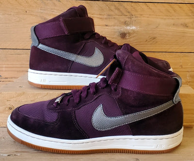 Nike Air Force 1 Ultra Force Suede Trainers UK6/US8.5/EU40 654851-600 Burgundy