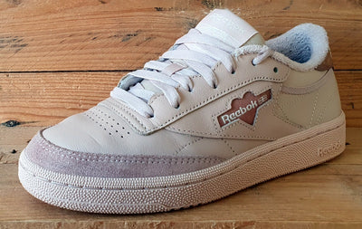 Reebok Club C 85 Low Leather Trainers UK5.5/US8/EU38.5  HQ7100 Soft Ecru