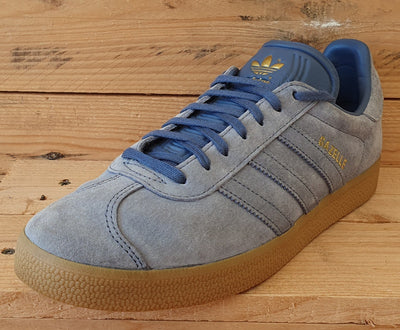 Adidas Gazelle Low Suede Trainers UK8/US8.5/EU42 AQ0915 Grey/Gum Sole