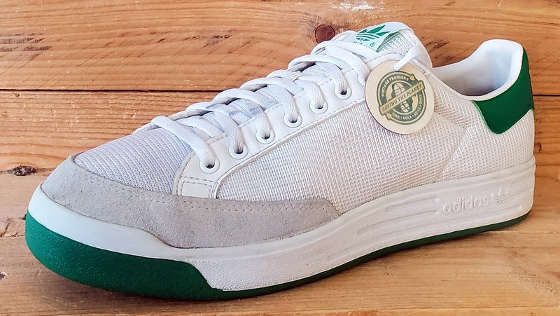 Adidas Rod Laver Low Textile Trainers UK8/US8.5/EU42 G99863 White Fairway/Green