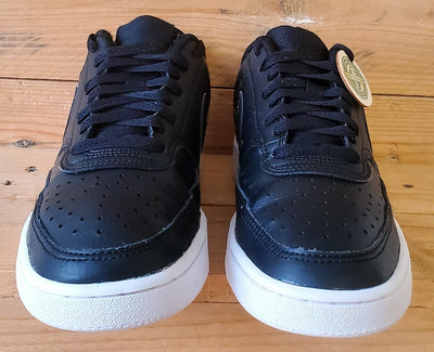 Nike Court Vision Low Leather Trainers UK5/US7.5/EU38.5 CD5434-002 Black/White