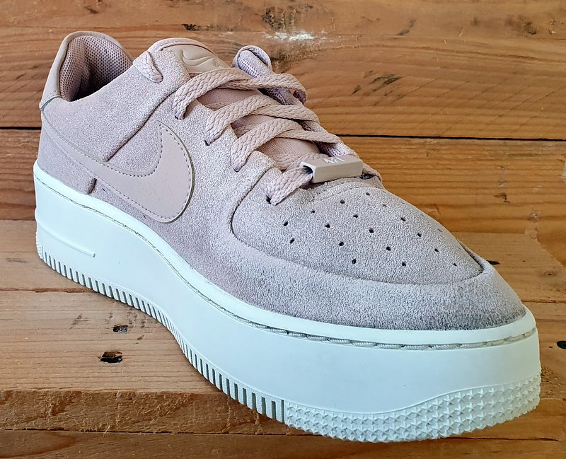 Nike Air Force 1 Sage Suede Trainers UK6 US8.5 EU40 AR5339 201 Particle Beige VintageTrainers