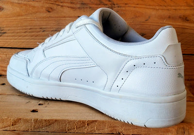 Puma Rebound Low Leather Trainers UK10/US11/EU44.5 380747-02 Triple White