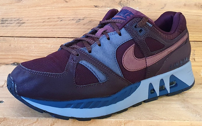 Nike Air Stab Low Textile Trainers UK8/US9/EU42.5 709009-664 Burgundy/Blue