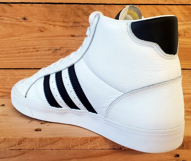 Adidas Basket Profi Mid Leather Trainers UK10/US10.5/EU44.5 FW3108 White/Black