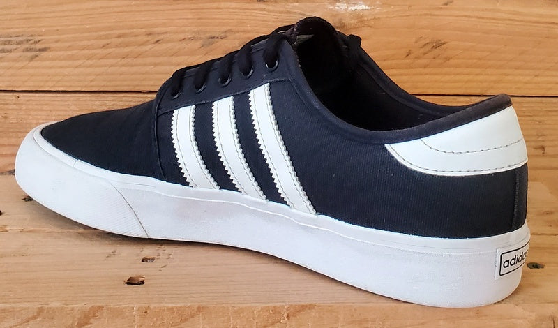 Adidas Seeley XT Low Canvas Trainers UK9.5/US10/EU44 GZ8568 Black/White/Gum