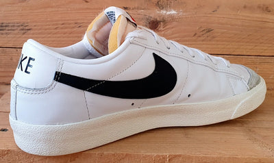 Nike Blazer Low 77 Leather Trainers UK10/US11/EU45 DA6364-101 White/Black