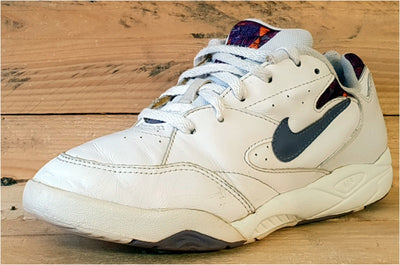 Nike Air Low Leather Trainers UK6/US8.5/EU40 171040-152 White/Purple/Pattern