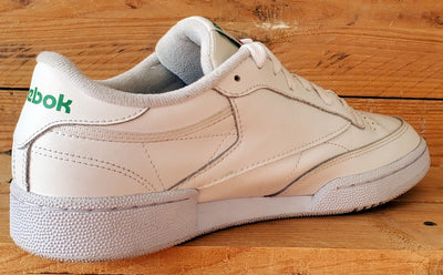 Reebok Club C 85 Low Leather Trainers UK7/US8/EU40.5 AR0456 White/Green