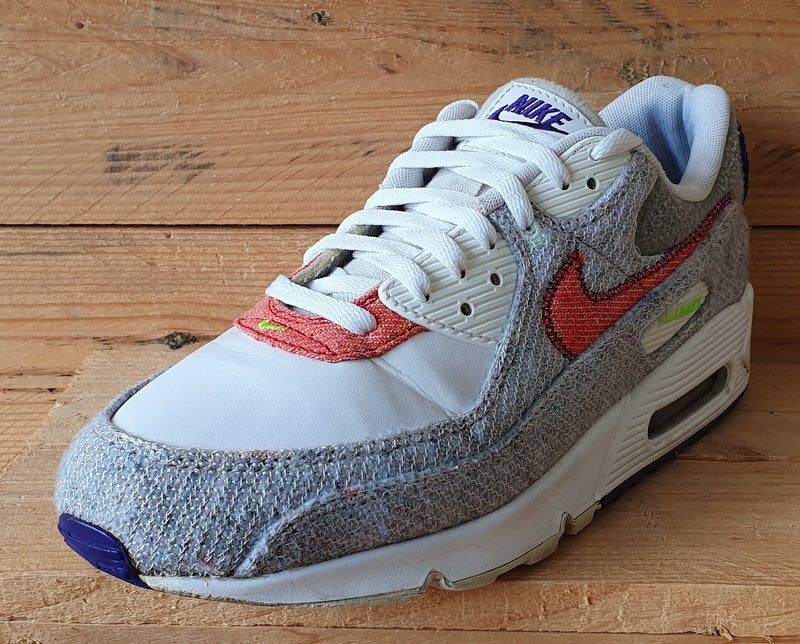 Nike Air Max 90 Jacquard Low Trainers UK9.5/US10.5/EU44.5 CT1684-100 White/Grey