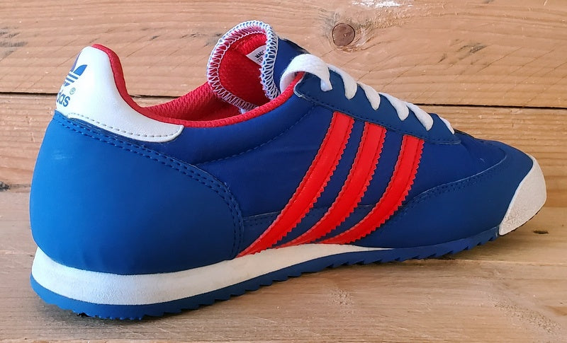 Adidas Originals Dragon Low Textile Trainers UK4/US4.5/EU36.5 G20816 Blue/Red