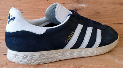 Adidas Originals Gazelle Low Suede Trainers UK12/US12.5/EU47 BB5478 Navy/White