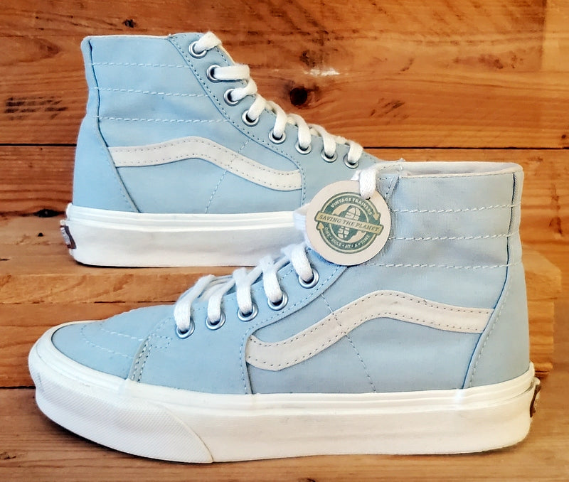 Vans Off The Wall Mid Canvas Trainers UK4/US6.5/EU36.5 721356 Light Blue/White