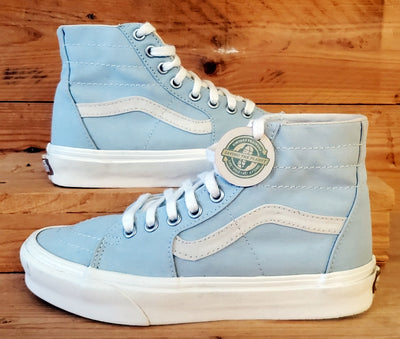 Vans Off The Wall Mid Canvas Trainers UK4/US6.5/EU36.5 721356 Light Blue/White