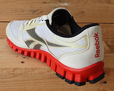 Reebok Realflex Low Textile Trainers UK10.5/US11.5/EU45 J93408 White/Cream/Red