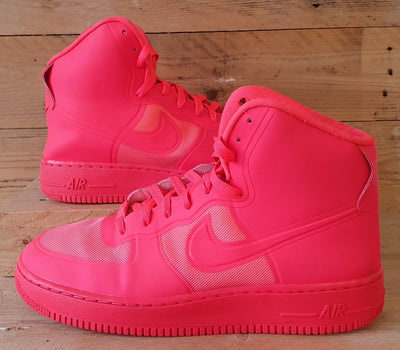 Nike Air Force 1 Hi Hyperfuse Premium Trainers UK9/US10/E44 454433-600 Solar Red