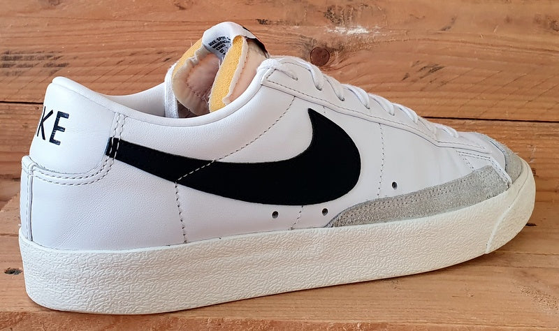 Nike Blazer Low 77 Leather Trainers UK10/US11/EU45 DA6364-101 White/Black