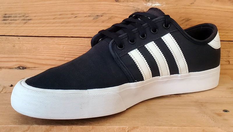 Adidas Seeley XT Low Canvas Trainers UK9.5/US10/EU44 GZ8568 Black/White/Gum