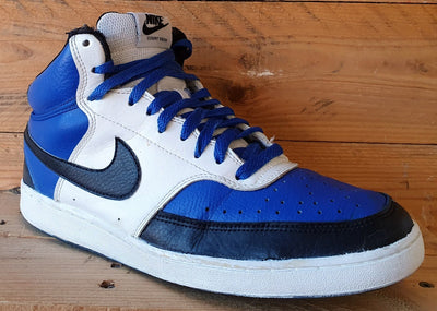 Nike Court Vision Mid Leather Trainers UK8/US9/EU42.5 DM1186-400 Game Royal