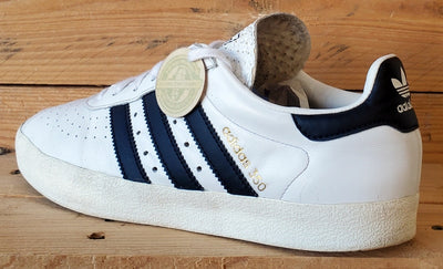 Adidas 350 Low Leather Trainers UK8/US8.5/EU42 CQ2780 White/Black/Gold