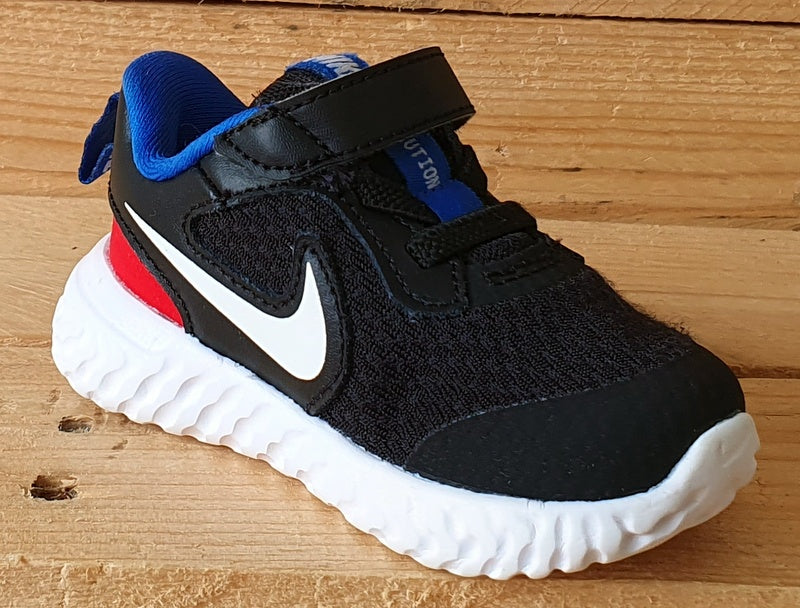 Nike Revolution 5 Kids Trainers UK3.5/US4C/E19.5 BQ5673-020 Black/University Red