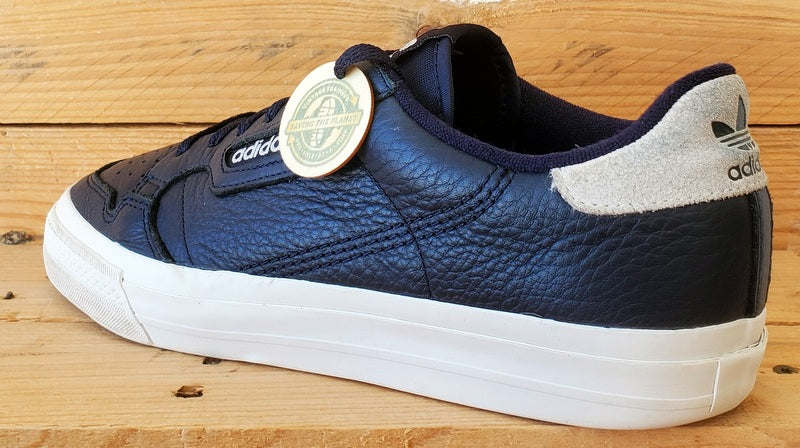 Adidas Continental Vulc Low Leather Trainers UK9/US9.5/EU43 EG4590 Navy/White