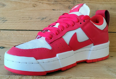 Nike Dunk Disrupt Textile/Leather Trainers UK5/US7.5/EU38.5 CK6654-601 White/Red