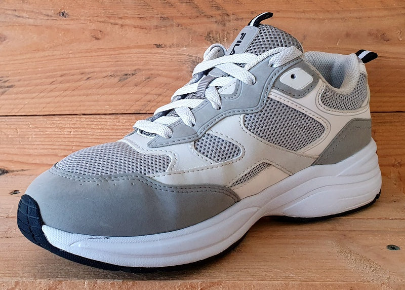 Fila Heroics Low Textile/Suede Trainers UK6/US8/EU40 820 1308 Grey/White