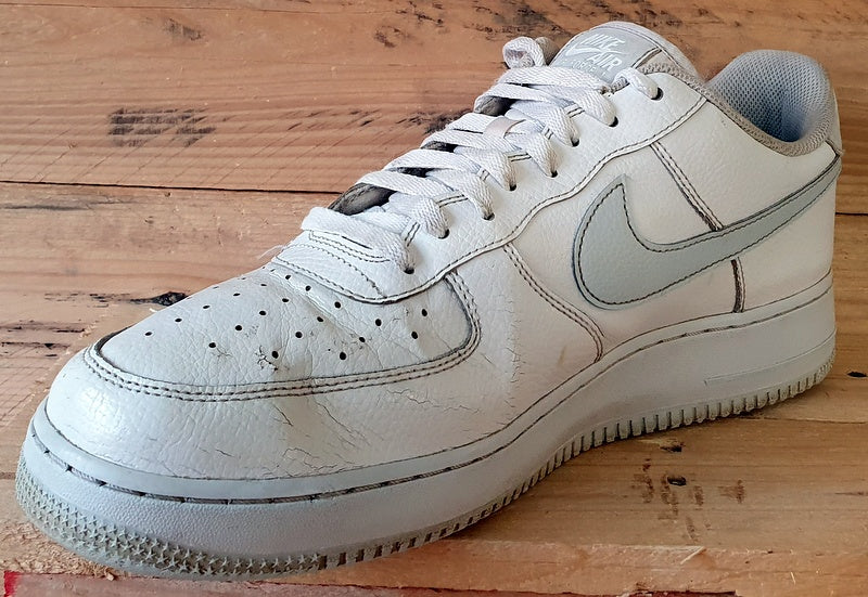 Nike Air Force 1 Low 07 Trainers UK11 US12 EU46 CD9066 100 White Pure Platinum VintageTrainers