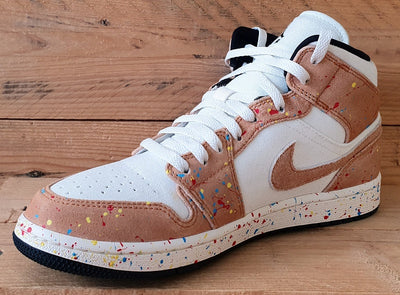 Nike Air Jordan 1 Mid SE Trainers UK8.5/US9.5/EU43 DA8005-100 Paint Splatter