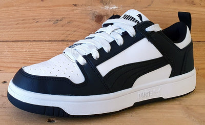 Puma Rebound Layup Low Leather Trainers UK5/US6C/EU38 370490-16 White/Black