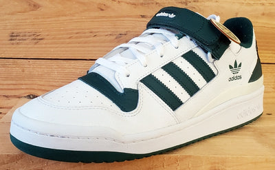 Adidas Forum Leather Trainers UK10/US10.5/EU44.5 GY5835 White/Collegiate Green