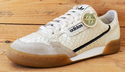 Adidas Continental 80 Low Leather Trainers UK7.5/US8/EU41 D96659 White Python
