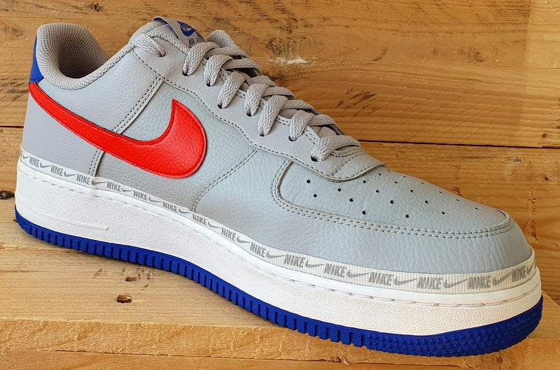 Nike Air Force 1 Overbranding Trainers UK11/US12/E46 CD7339-001 Grey/Blue/Red
