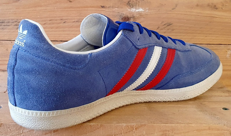 Adidas Samba Low Suede Trainers UK12/US12.5/EU47 V23135 Blue/Red/White