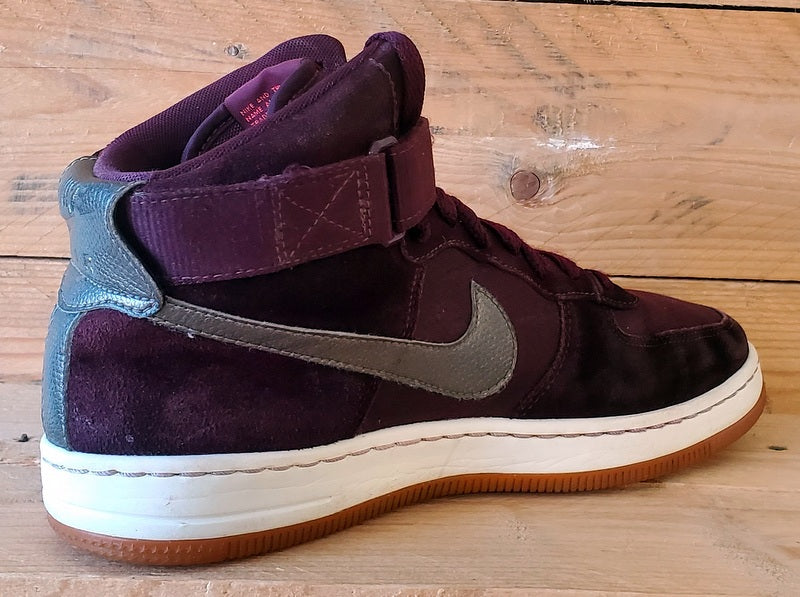 Nike Air Force 1 Ultra Force Suede Trainers UK6/US8.5/EU40 654851-600 Burgundy